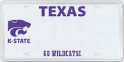 KSU Texan License Plate